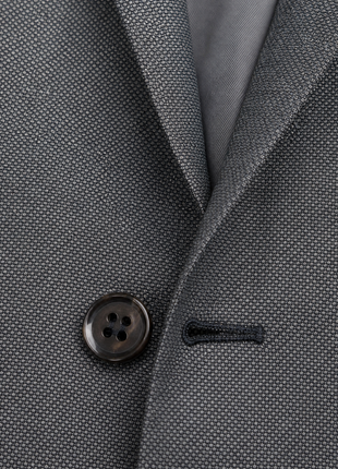 Polo Ralph Lauren Mens Gray Birdseye Notch Lapel Custom Fit 2-Button Wool Suit - 40L