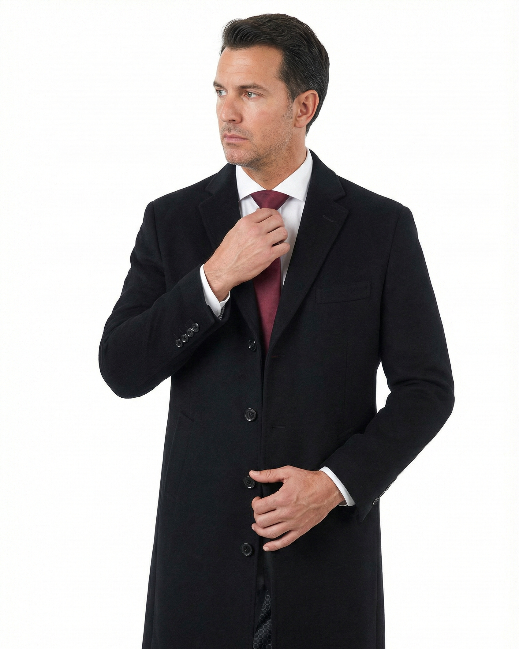 Shop Arthur Black Classic Fit Coat | The Suit Depot Shop Arthur Black Classic Fit Coat | The Suit Depot