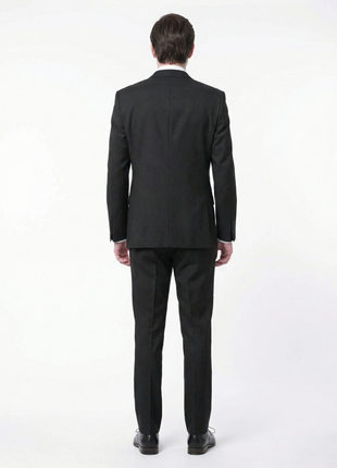 Raphael Men's Black Slim Fit Notch Two Button Suit - The Suit Depot