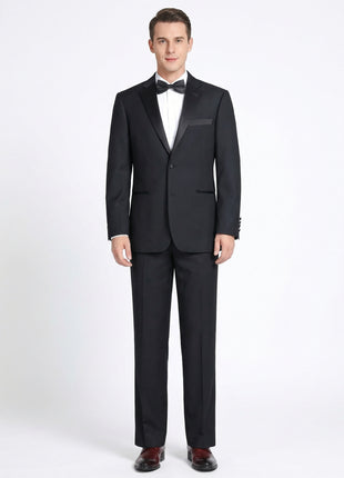 Men's Satin Notched Lapel 2-Piece Tuxedo Suit - The Suit Depot