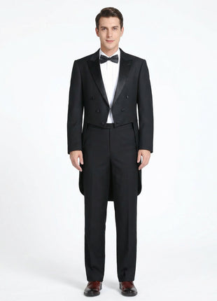Men's Classic Fit Peak Lapel Full Dress Tuxedo - The Suit Depot