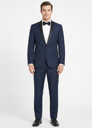 Men's Slim Fit 2-Piece Shawl Lapel Tuxedo Suit - The Suit Depot