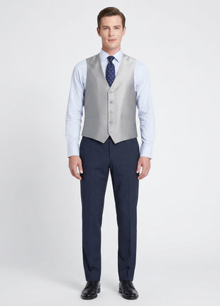 Men's Classic Fit Sharkskin Suit Vest