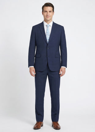 Men's Classic Fit Checked Suits - The Suit Depot