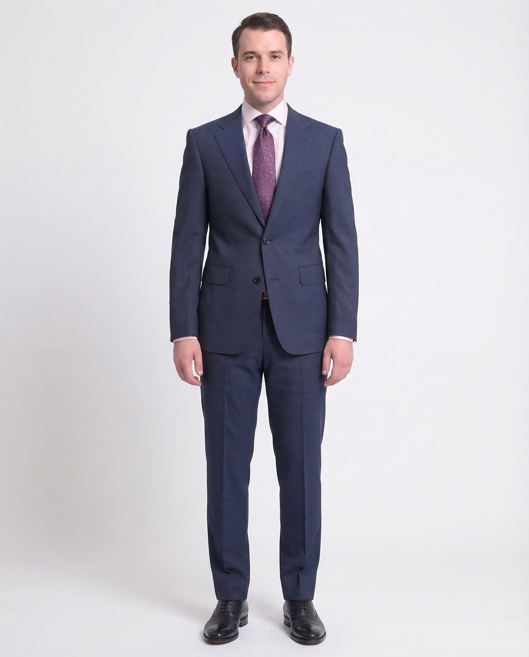 Shop Napoli Blue 100% Wool Suit | The Suit Depot
