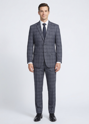 Men's Classic Fit Checked Suits