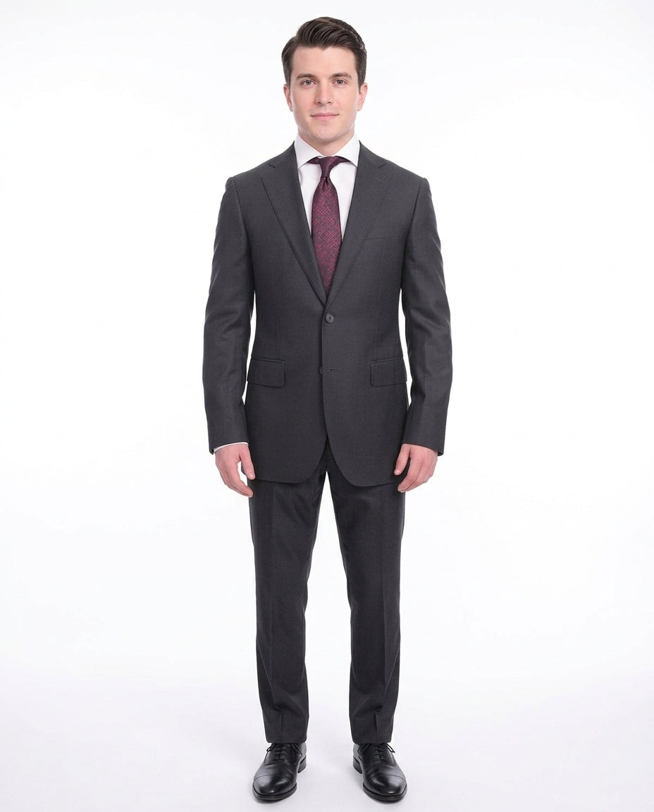 Shop Napoli Navy 100% Wool Suit | The Suit Depot