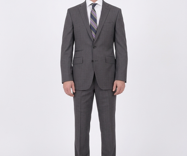 Shop Napoli Gray 100% Wool Suit | The Suit Depot