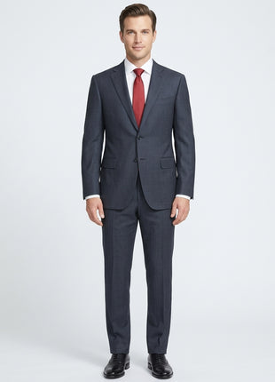 Canali 1934 Mens Gray Check Drop 7 Modern Fit 100% Wool 2 Piece Suit