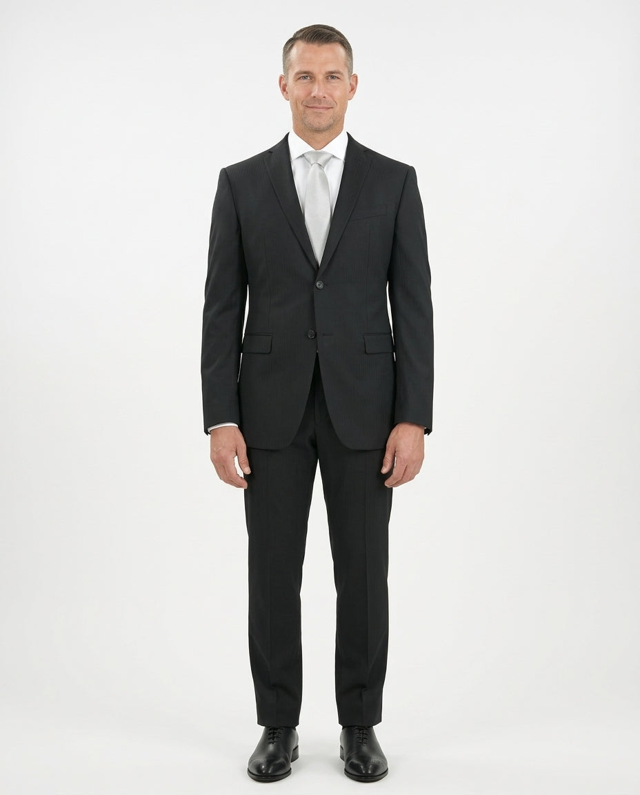 Shop John Varvatos Black Wool Blend Suit | The Suit Depot Shop John Varvatos Black Wool Blend Suit | The Suit Depot