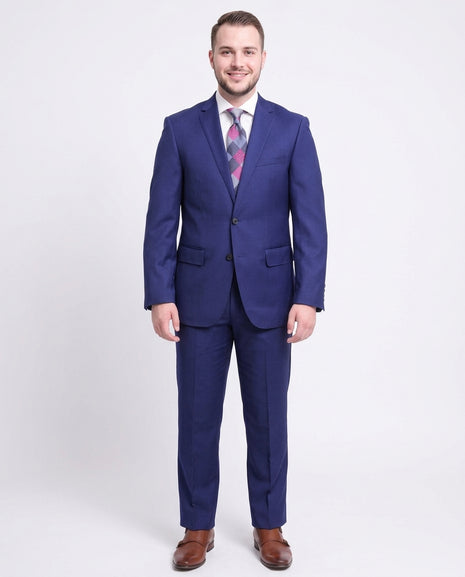 Shop London Fog Blue 100% Wool Suit