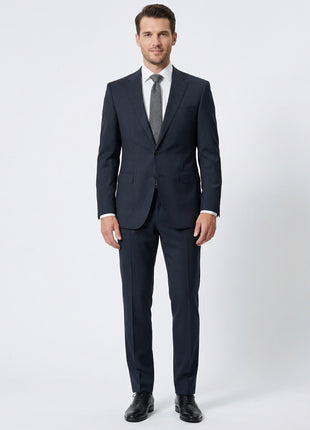 Hugo Boss Black Pinstriped Slim Fit Notch Lapel 2-Button Suit 40L