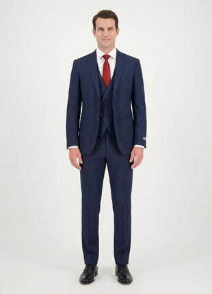 Canali 1934 Men's Dark Blue 3-piece 100% Wool Suit 36R
