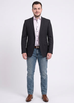 Calvin Klein Regular Fit Blue & Red Check Two Button Wool Blazer Sportcoat