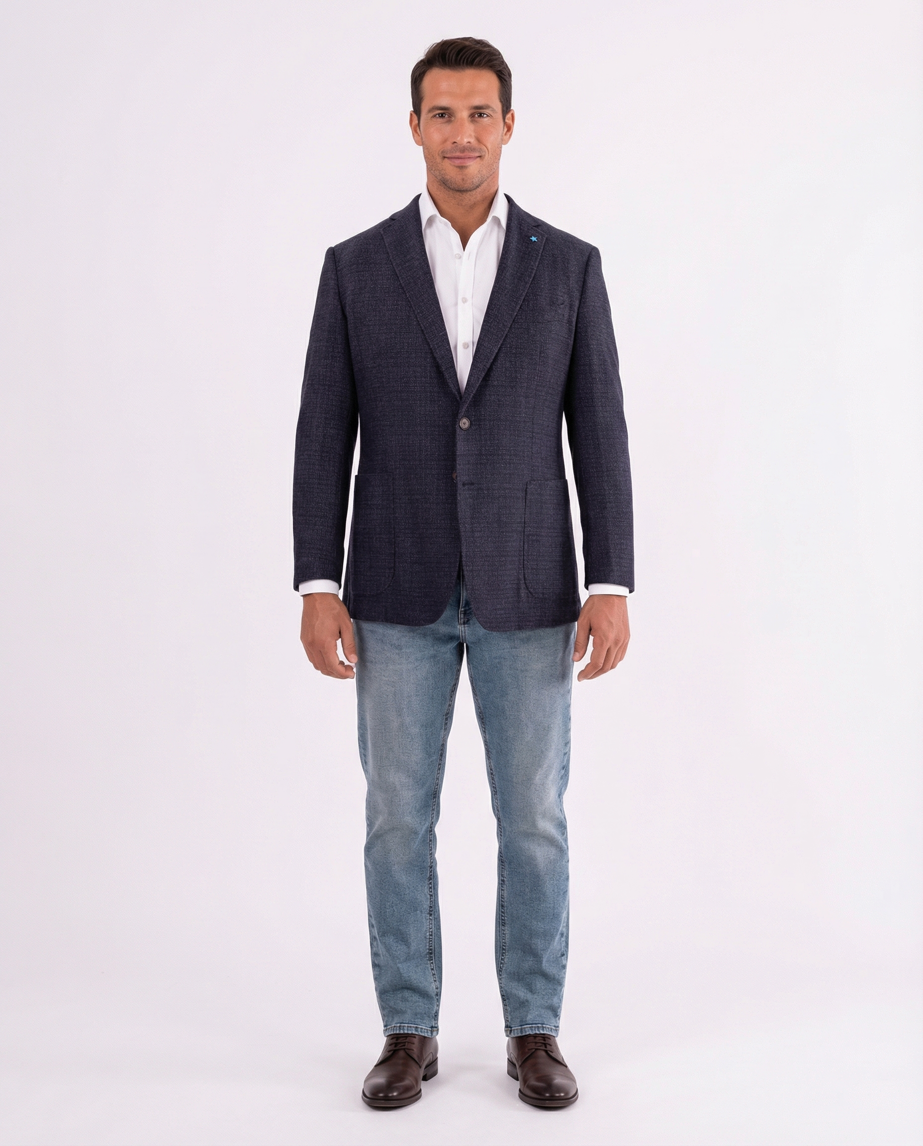 Shop Blujacket Blue 100% Wool Blazer | The Suit Depot