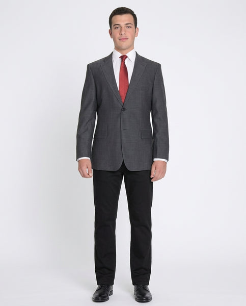 Shop HUGO BOSS Gray 100% Wool Blazer | The Suit Depot