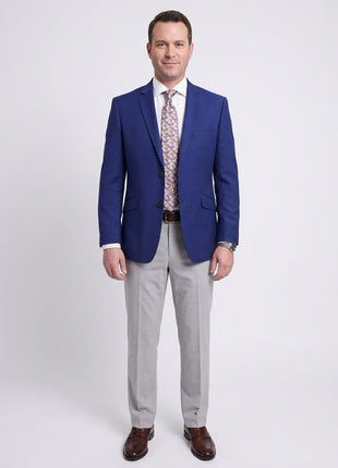 Raphael Slim Fit Solid French Blue Two Button Blazer Sportcoat
