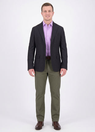 Mens Napoli Extra Slim Fit Navy Heather Unlined Wool Blazer Sportcoat - The Suit Depot