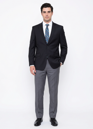 Creativo Slim Fit Solid Black Two Button Blazer