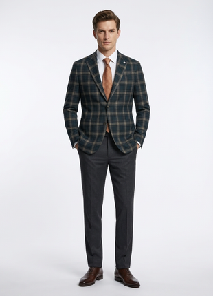 Men's Half Canvas Blazer