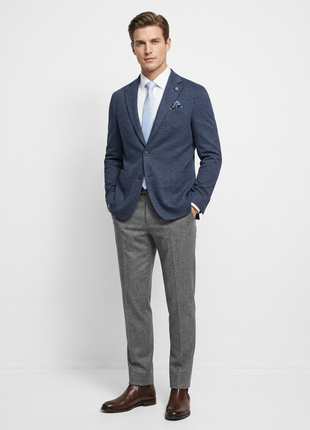 Men's Half Canvas Blazer