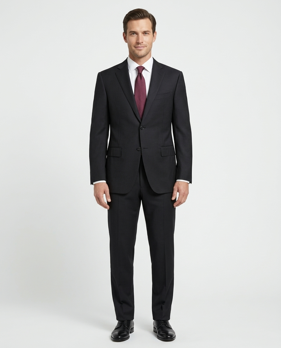 C06143 新品 THE SUIT COMPANY：160cm-8drop Isaia Mens 44R Drop 8 Gray Check 100% Wool Slim Fit 2 Piece Suit