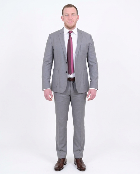 高級✨ HUGO BOSS COLOMBOカシミヤ テーラードJK グレー 46 Shop HUGO BOSS Gray Wool Suit | The Suit Depot