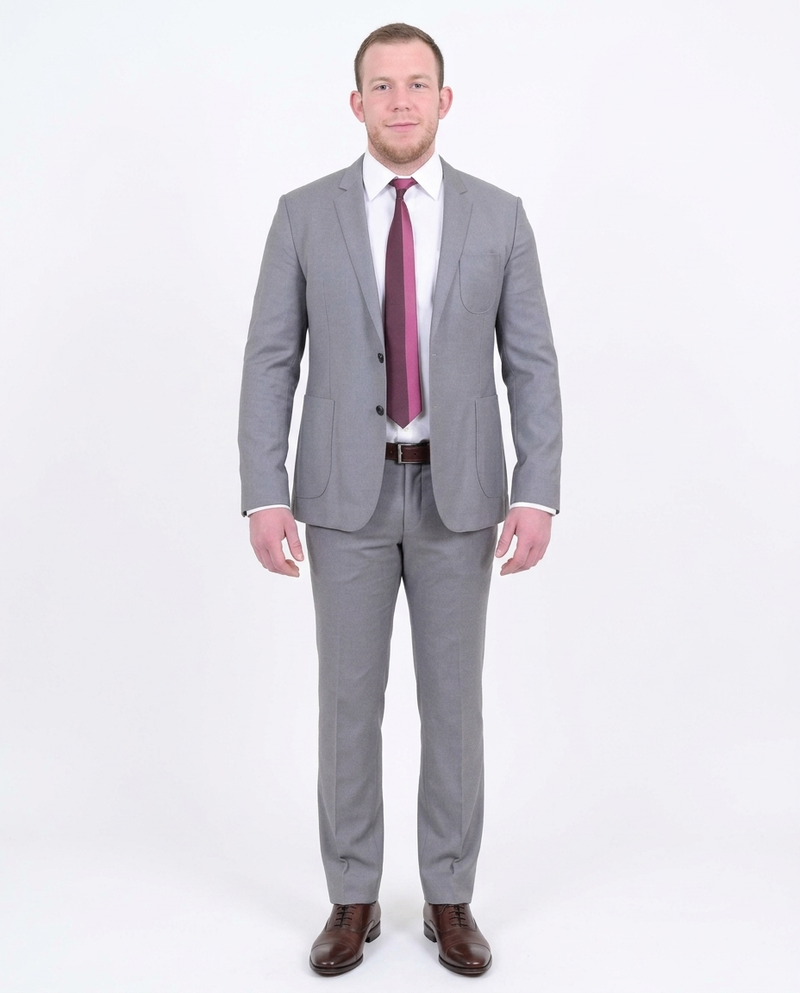 Shop HUGO BOSS Gray Wool Suit | The Suit Depot
