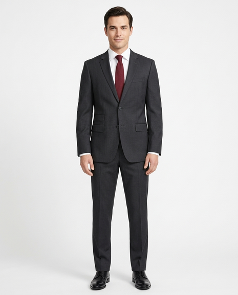 Shop HUGO BOSS Black Wool Suit | The Suit Depot