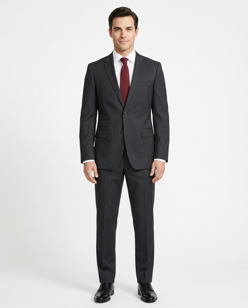 Shop HUGO BOSS Black Wool Suit | The Suit Depot