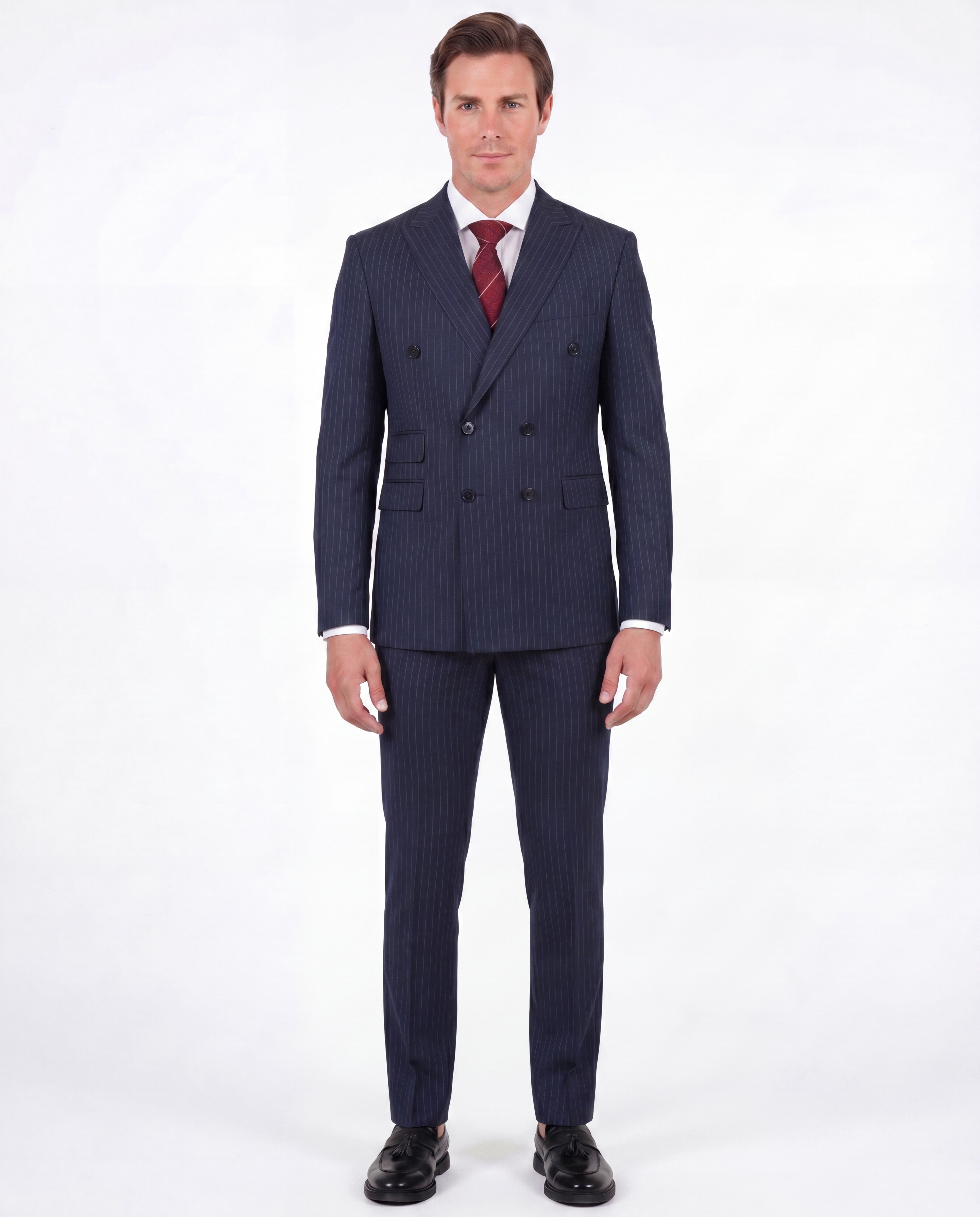 Shop Di'nucci Navy 100% Wool Suit | The Suit Depot