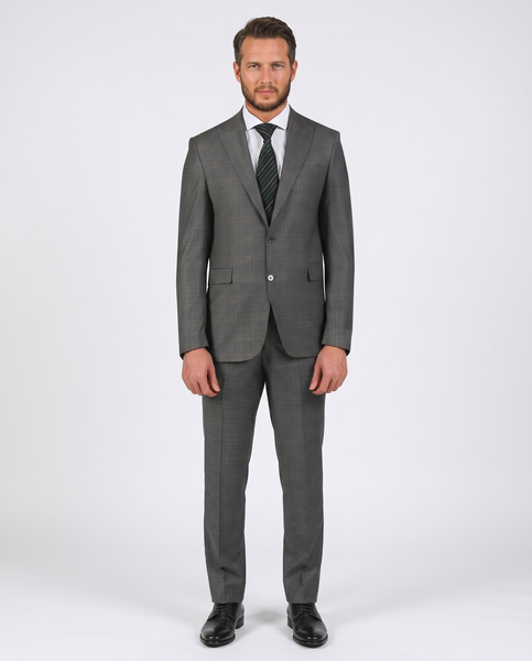 Shop Di'nucci Gray 100% Wool Suit | The Suit Depot