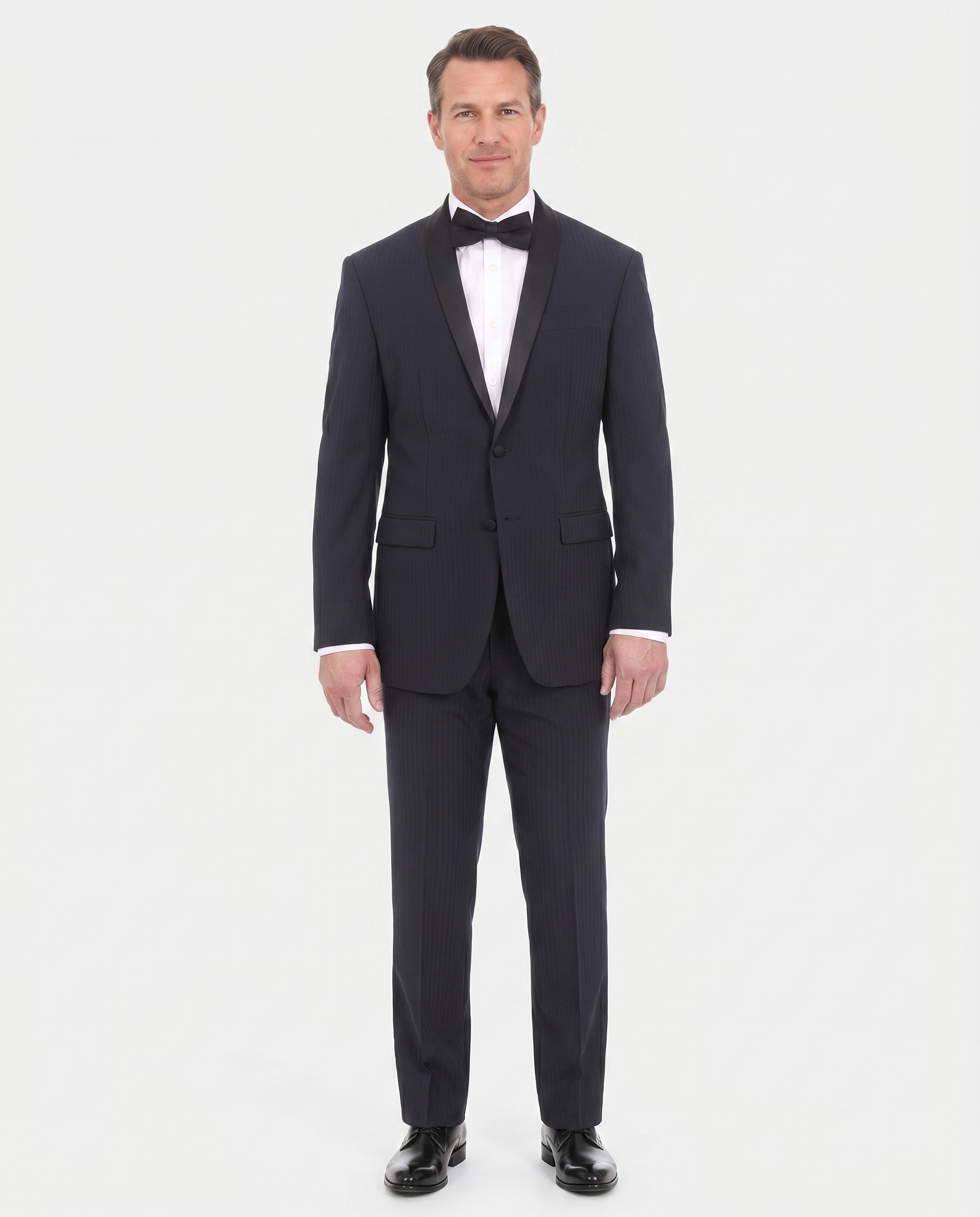 Shop EP Navy Man Made Material Tuxedo | The Suit Depot Shop EP Navy Man Made Material Tuxedo | The Suit Depot