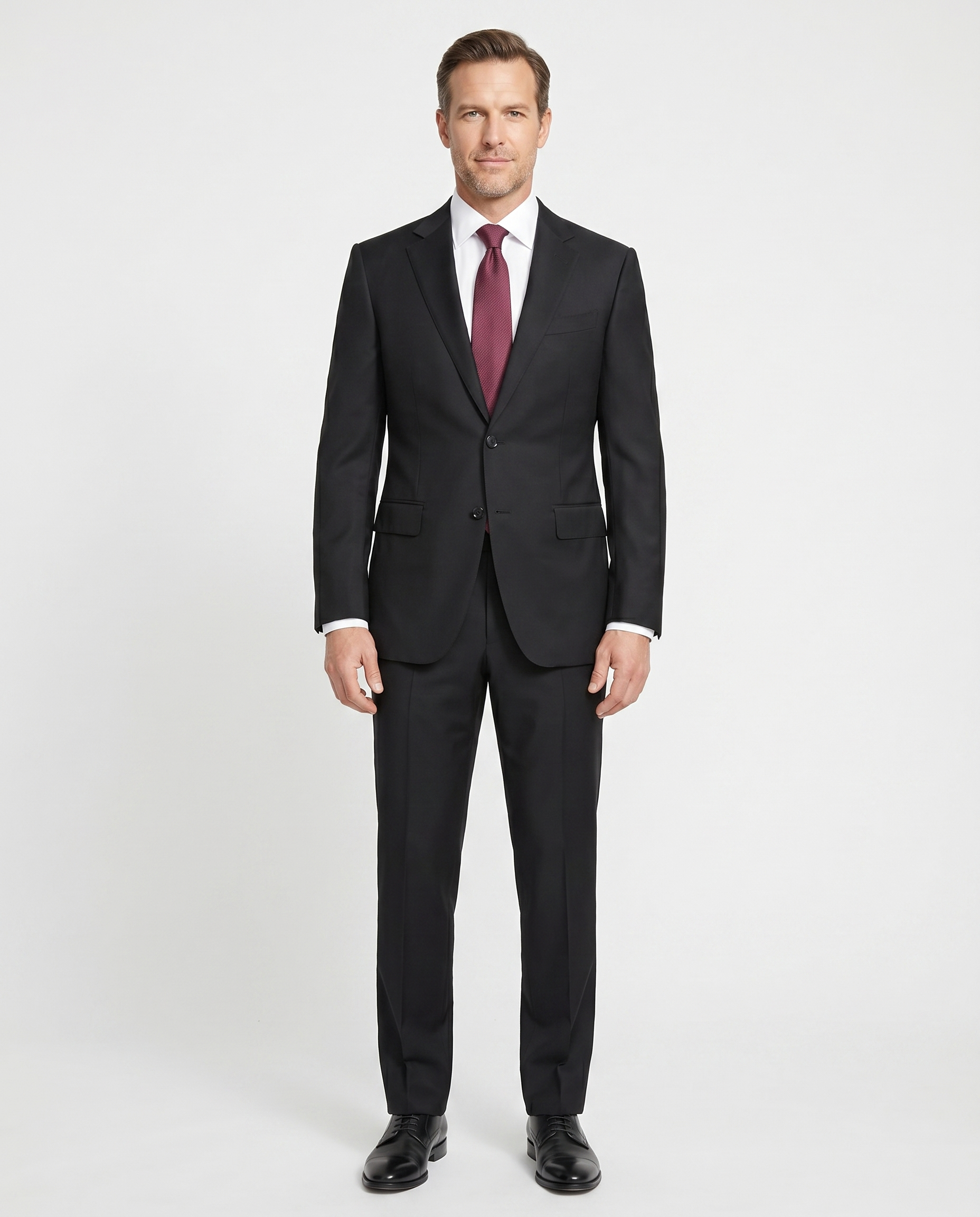 Ermenegildo Zegna ダブル セットアップ スーツ 艶感 黒 XL Ermenegildo Zegna Trofeo Mens 36R Drop 7 Black 100% Wool Modern
