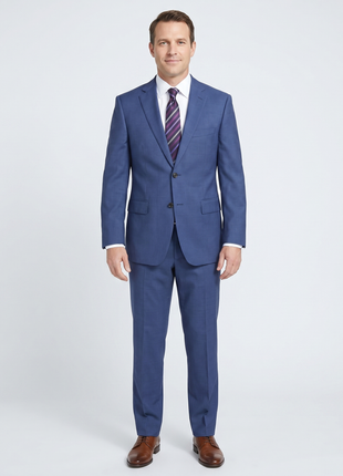 Shop HUGO BOSS Blue Wool Suit | The Suit Depot