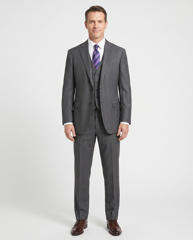 Shop Armani Collezioni Gray Wool Suit | The Suit Depot Shop Armani Collezioni Gray Wool Suit | The Suit Depot