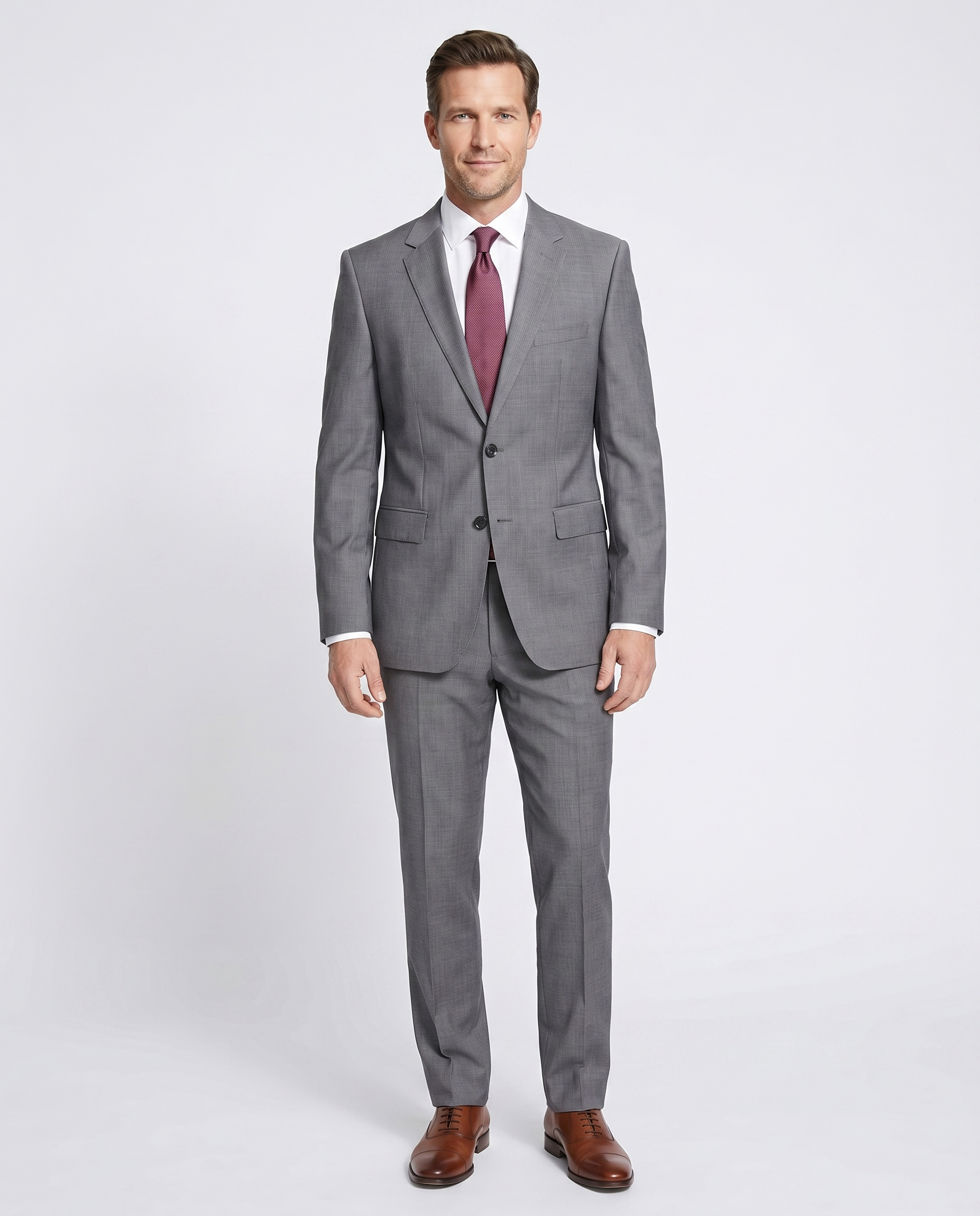 Hugo Boss Mens Gray Striped 100% Wool Slim Fit 2 Piece Suit – The Hugo Boss Mens Gray Striped 100% Wool Slim Fit 2 Piece Suit – The