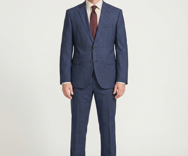 スーツ HUGO BOSS DRAGO Matching cloth Navy 46 Hugo Boss Super 130 Drago Blue Check Wool Notch Lapel Two-Button