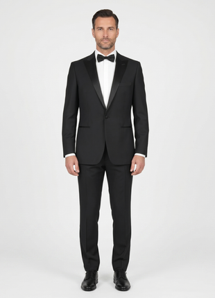 Men's Two Button Peak Lapel Tuxedo Suit - The Suit Depot