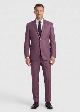 Raphael Men's Slim Fit Notch Lapels Solid Suits - The Suit Depot
