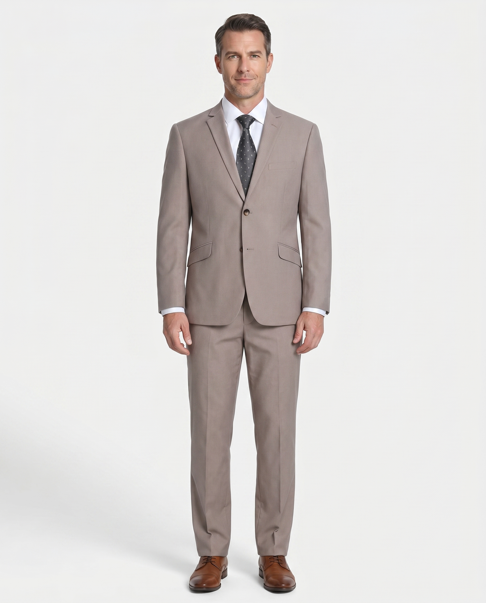 Men's 2-Piece Slim Fit Single Breasted Notch Lapel Suit, Slim Fit / 40 / Long