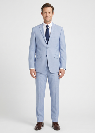Men's 2-Piece Slim Fit Single Breasted Notch Lapel Suit - The Suit Depot
