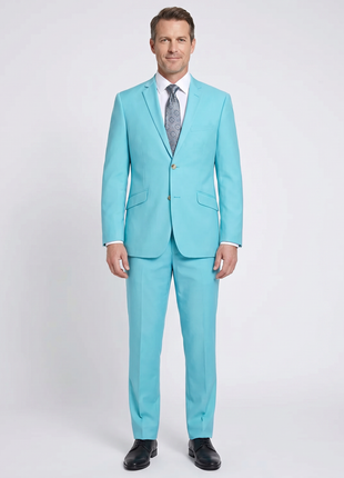 Men's 2-Piece Slim Fit Single Breasted Notch Lapel Suit