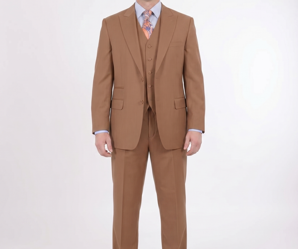 Shop Apollo King Brown 100% Wool Suit | The Suit Depot