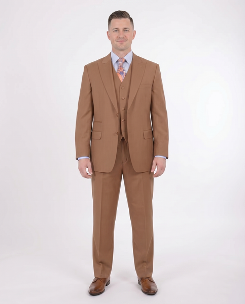Shop Apollo King Brown 100% Wool Suit | The Suit Depot