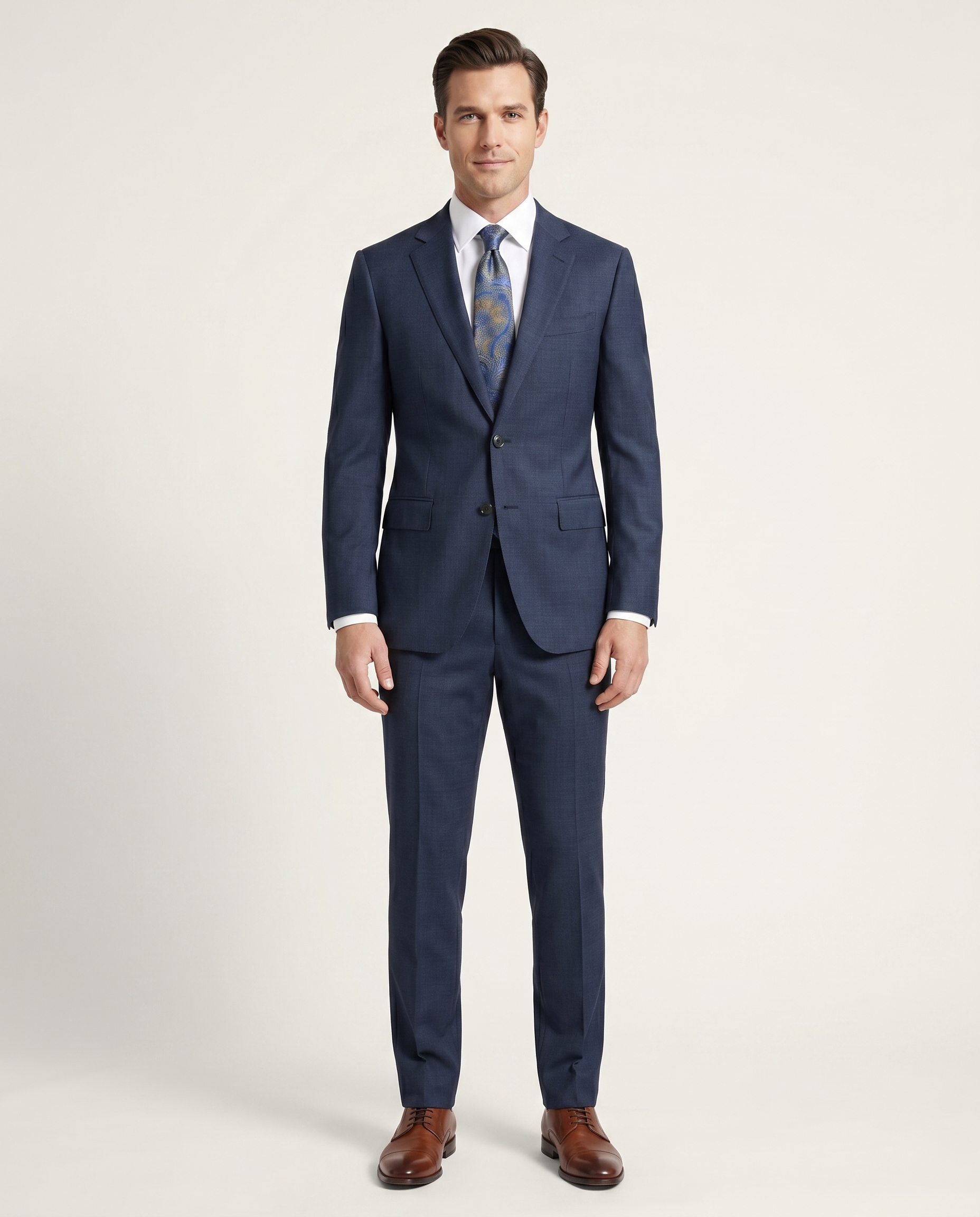 Shop Italiano Blue 100% Wool Suit | The Suit Depot
