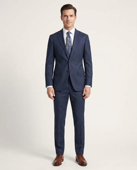 Shop Italiano Blue 100% Wool Suit | The Suit Depot