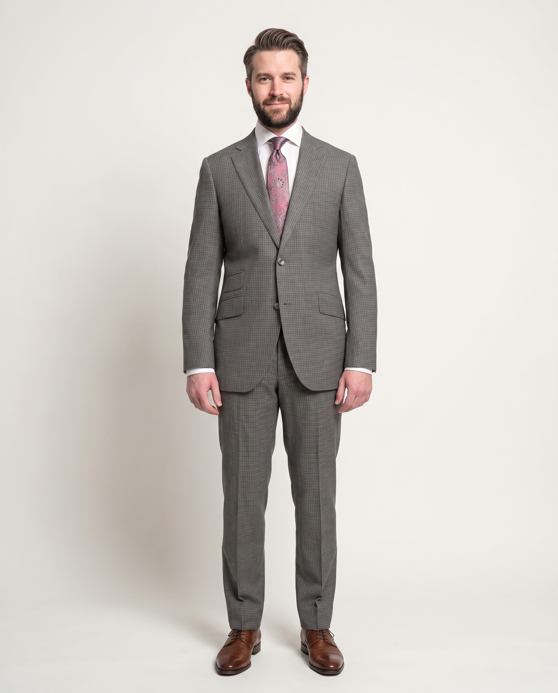 Shop Napoli Gray 100% Wool Suit | The Suit Depot Shop Napoli Gray 100% Wool Suit | The Suit Depot