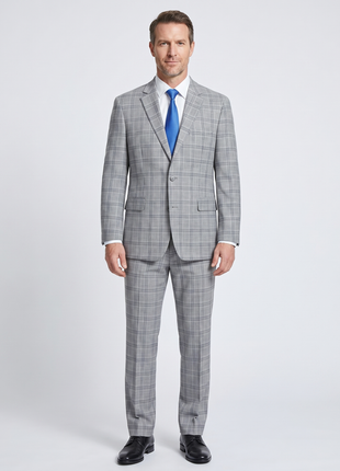 Men's Classic Fit Checked Suits