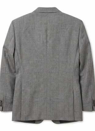Hugo Boss Gray Glen Plaid Classic Fit Notch Lapel Wool 2-Button Suit 38S